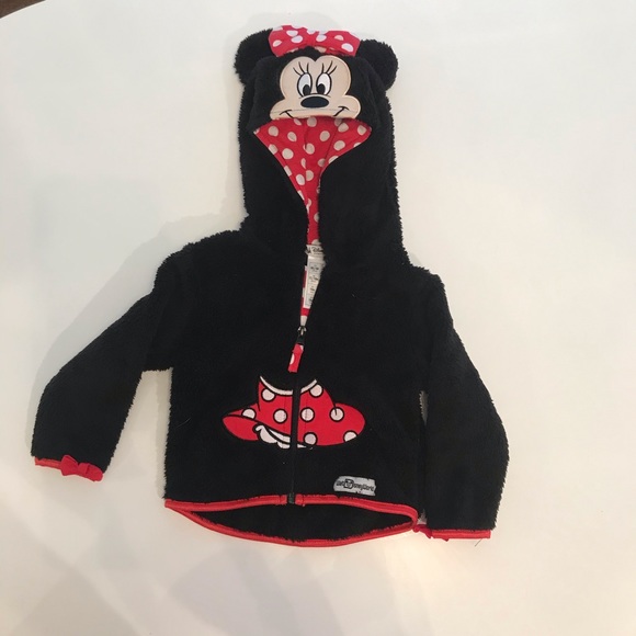Disney Parks Minnie Mouse fleece hoodie - Picture 1 of 3